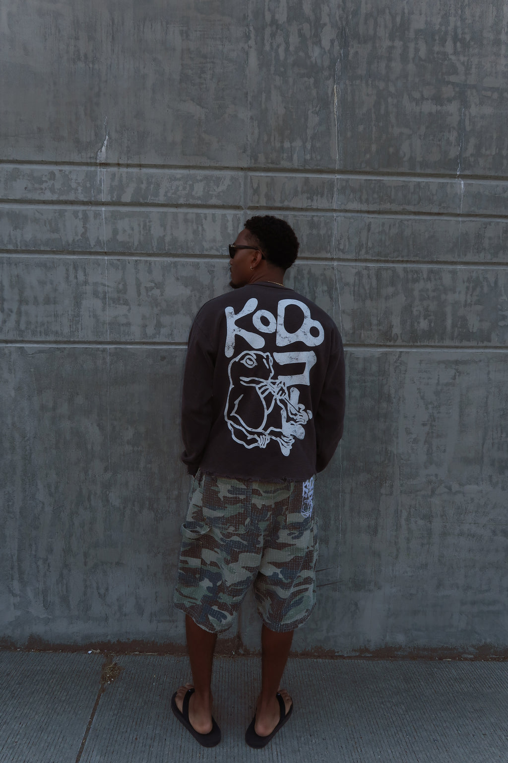 Kodo Kaeru Thermal Long Sleeve Vintage Black