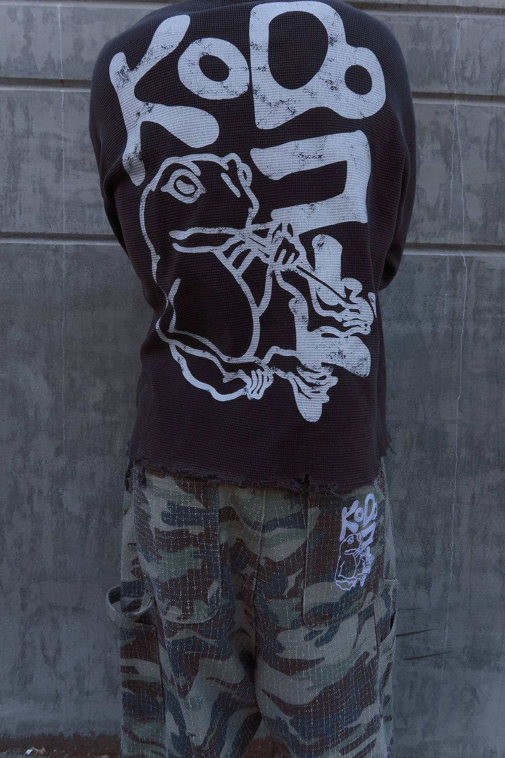 Kodo Kaeru Thermal Long Sleeve Vintage Black
