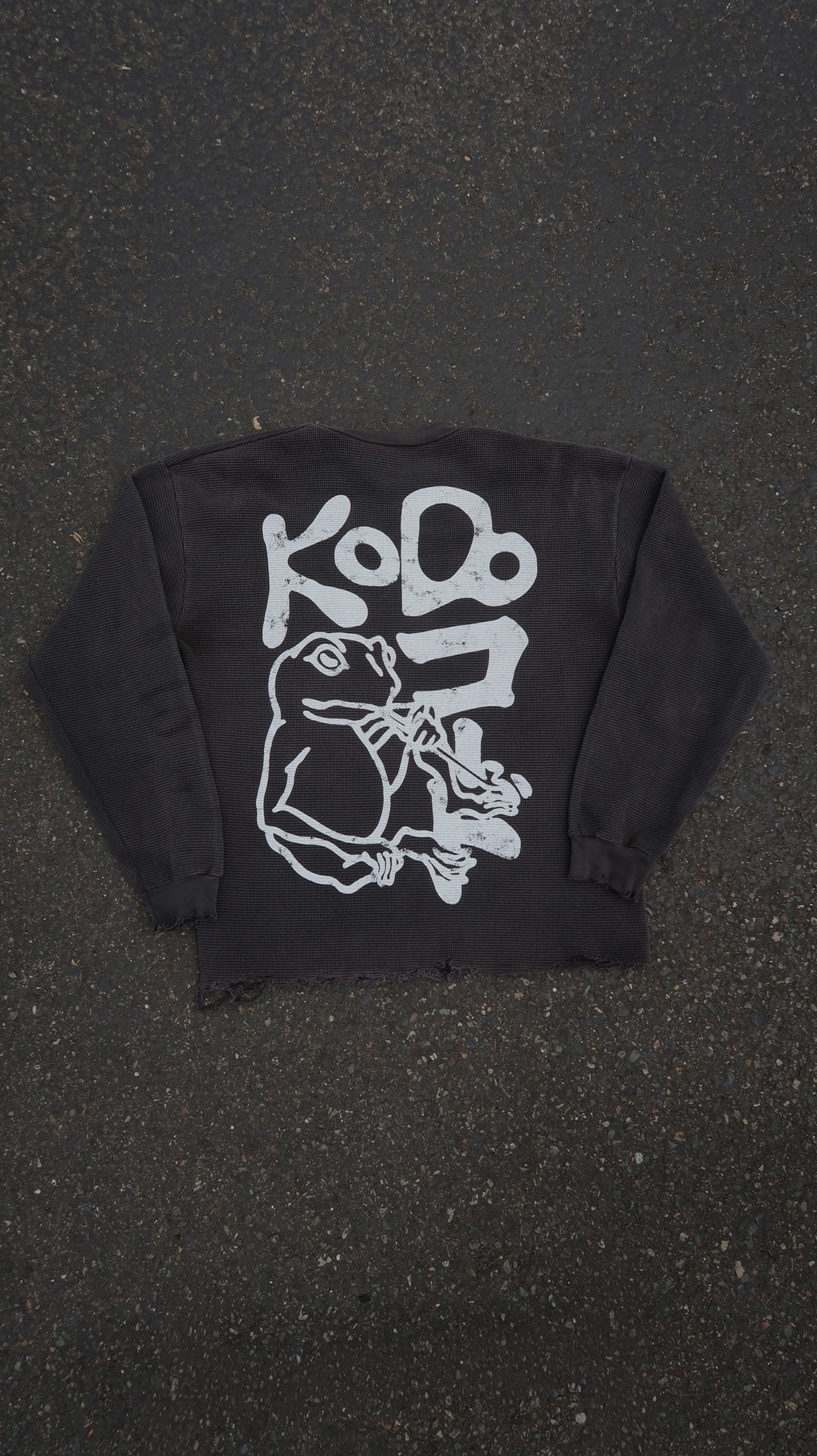 Kodo Kaeru Thermal Long Sleeve Vintage Black