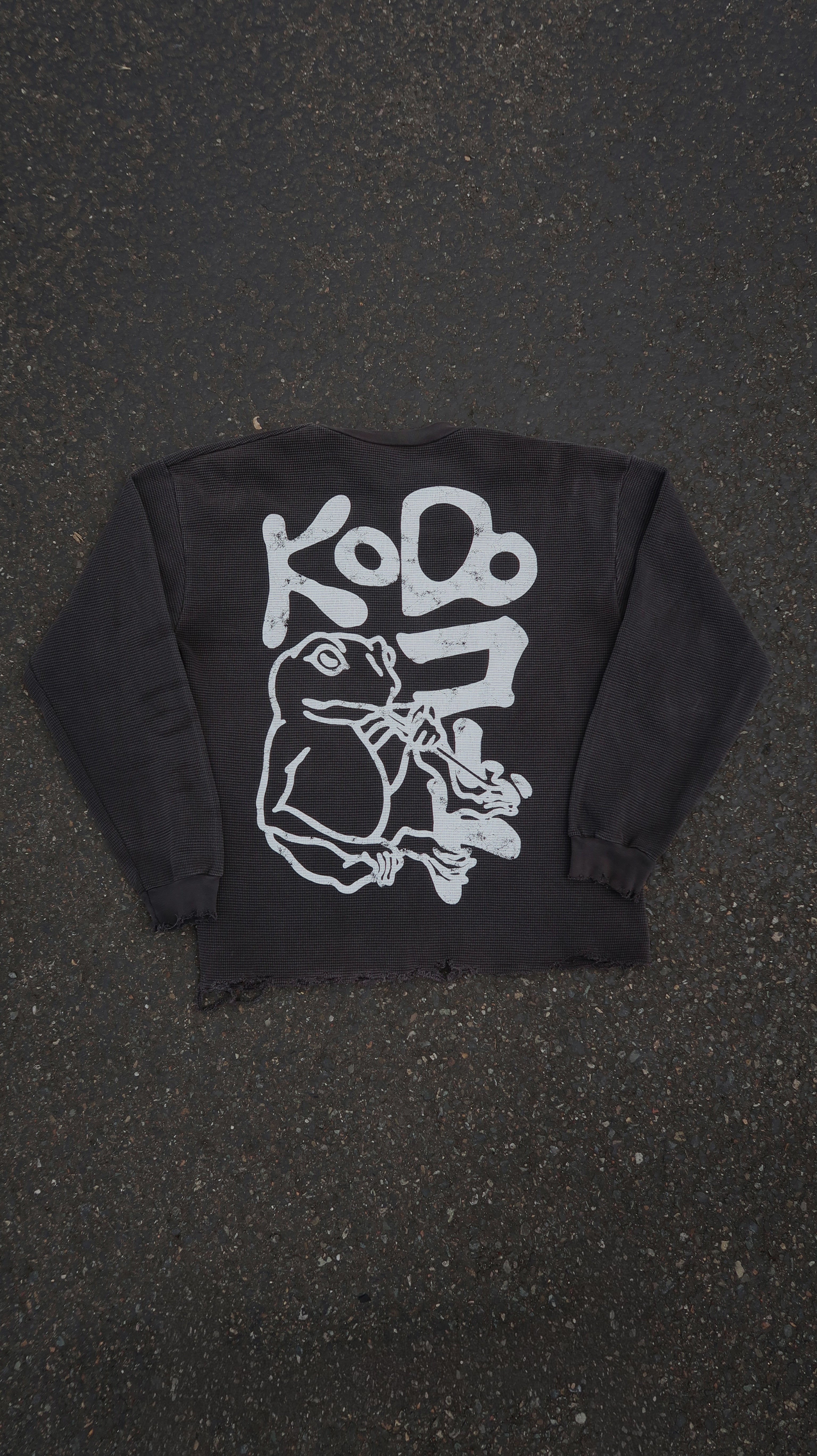 Kodo Kaeru Thermal Long Sleeve Vintage Black